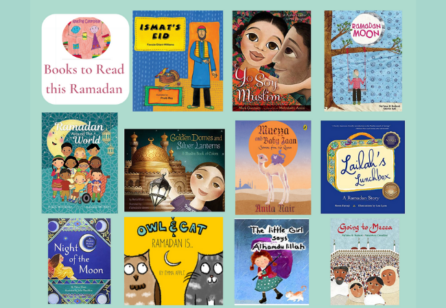 A graphic featuring the books on Rabani Garg's list. 