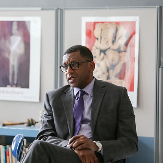 Howard Stevenson speaking to a class