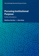 Pursuing Institutional Purpose: Profiles of Excellence Book Cover